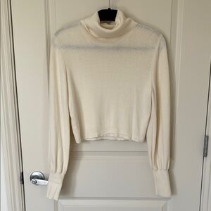 Aritzia X Wilfred Rebecca Turtleneck Sweater, Creme